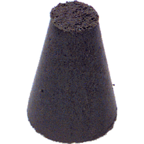 1″ × 5/8″-1/4″ × 1/4″ - Tapered Resin Bonded Rubber Cone (Coarse Grit) - Benchmark Tooling