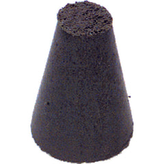 1″ × 5/8″-1/4″ × 1/4″ - Tapered Resin Bonded Rubber Cone (Extra Fine Grit) - Benchmark Tooling