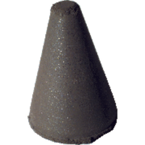 1 1/4″ × 7/8″-1/4″ × 1/4″ - Tapered Resin Bonded Rubber Cone (Medium Grit) - Benchmark Tooling