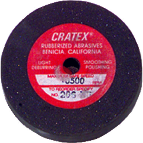 1 1/2″ × 3/16″ × 1/4″ - Resin Bonded Rubber Wheel (Coarse Grit) - Benchmark Tooling