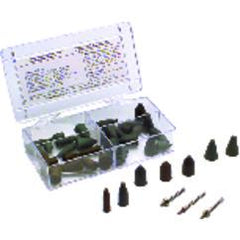 #778 Resin Bonded Rubber Kit - Point Test - Various Shapes - Equal Assortment Grit - Benchmark Tooling