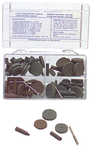 #777 Resin Bonded Rubber Kit - Introductory - Various Shapes - Equal Assortment Grit - Benchmark Tooling