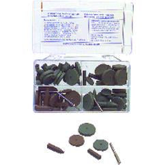 #777 Resin Bonded Rubber Kit - Introductory - Various Shapes - Equal Assortment Grit - Benchmark Tooling