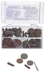 #777 Resin Bonded Rubber Kit - Introductory - Various Shapes - Equal Assortment Grit - Benchmark Tooling
