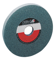 7 x 1 x 1-1/4'' - Silicon Carbide (GC) 80-I Type 5 (3 x 1/2) Surface Grinding Wheel - Benchmark Tooling