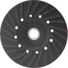 4 1/2″ - Smooth Bore - Spiral Pattern - Polymer Backing Plate For Resin Fibre Disc Without Nut - Benchmark Tooling