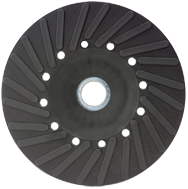 7" - Smooth Bore - Spiral Pattern - Polymer Backing Plate For Resin Fibre Disc Without Nut - Benchmark Tooling