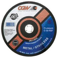 ‎6″ × 0.060″ × 1-1/4″ - A60-0-BFTK - Aluminum Oxide Reinforced Cut-Off Wheel - Benchmark Tooling