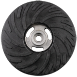 9 x 5/8 - 11" - Medium Density - Spiral Pattern - Back-up Pad For Resin Fibre Discs - Without Nut - Benchmark Tooling