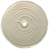 6 x 1/2 - 1'' (80 Ply) - Cotton Sewed Type Buffing Wheel - Benchmark Tooling