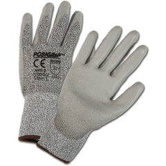 HPPE High Performance Yarn Shell, Gray Polyurethane Palm Cut Resistant Gloves X-Large - Benchmark Tooling