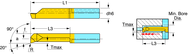 .276 Grade TT9030 T-Micro Bar for ID Turning & Profiling - Benchmark Tooling