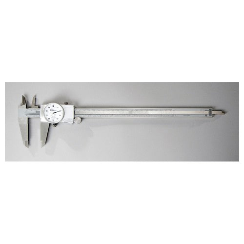 ‎0-12″ Range - Dial Caliper White Face - 0.001″ Graduation - Benchmark Tooling
