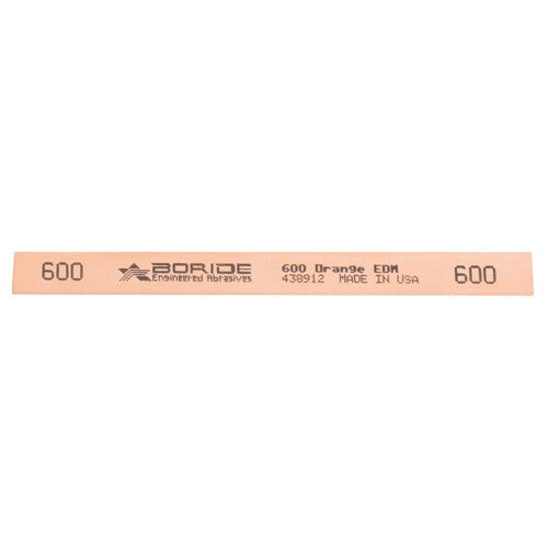 1/8″ × 1/2″ × 6″-600 Grit - Rectangular Shaped Orange EDM Stone - Benchmark Tooling