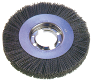 6" Diameter - 2" Arbor Hole - 120 SC Abrasive Nylon Straight Wheel - Benchmark Tooling
