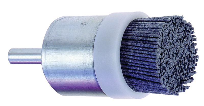 3/4'' Diameter - Nylon Abrasive End Brush - Benchmark Tooling