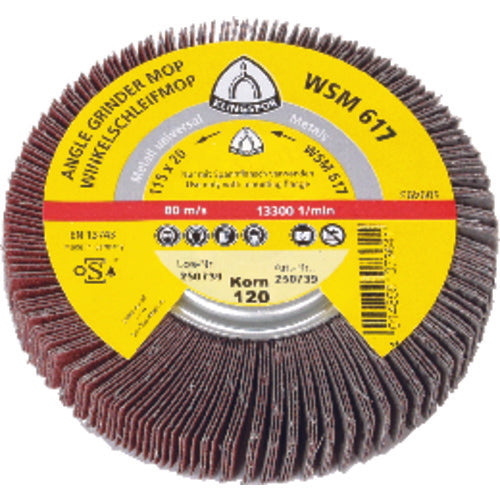 4 1/2″-40 Grit - Aluminum Oxide - WSM 617 Quick Change Flap Wheel - Benchmark Tooling