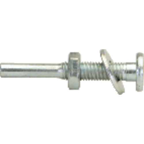 Fits 5/8″ Arbor Hole-1/4″ Shank - 1 7/8″ Overall Length - Flat Head Arbor for Abrasives - Benchmark Tooling