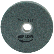 12 x 1 x 5'' - Fine Grit - Silicon Carbide Light Deburring Non-Woven Wheel - Benchmark Tooling