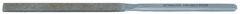 4'' Diamond Length - 8-1/2'' OAL (9.7mm) - Fine Grit - 3 Square Diamond Heavy Duty File - Benchmark Tooling