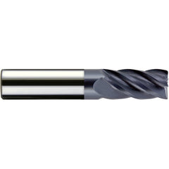 3/4″ Dia. × 3/4″ Shank × 1″ DOC × 3″ OAL, Carbide, veri4, 5 Flute, Plain, External, Corner Radius, Solid End Mill Series/List #5102 - Exact Industrial Supply