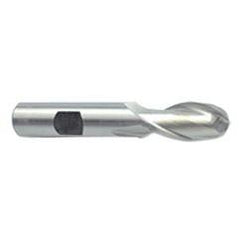 7/16'' Dia. - 3'' OAL - Uncoated HSS - Ball End SE EM - 2 FL - Benchmark Tooling