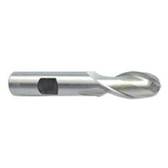 5/8'' Dia. - 3-1/2'' OAL - Uncoated HSS - Ball End SE EM - 2 FL - Benchmark Tooling