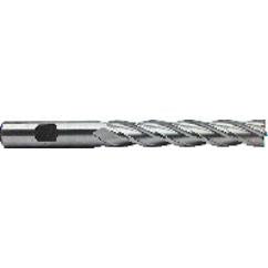 1 Dia. x 8-1/2 Overall Length 4-Flute Square End High Speed Steel SE End Mill-Round Shank-Non-Center Cutting-Uncoated - Benchmark Tooling