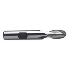 5/16'' Dia. - 2-1/2'' OAL - Uncoated M-42 Cobalt - Ball End SE EM - 2 FL - Benchmark Tooling