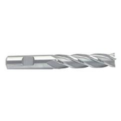 5/8 Dia. x 4-5/8 Overall Length 4-Flute Square End M-42 Cobalt SE End Mill-Round Shank-Center Cut-Uncoated - Benchmark Tooling