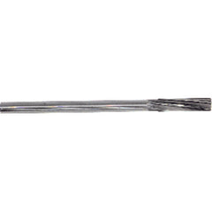 ‎3/16″ Dia. 6-Flute, Round Shank, Spiral Flute, HSS, 4-1/2″ OAL Chucking Reamer Series/List #1653 - Benchmark Tooling