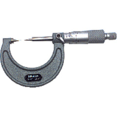 ‎0-25 mm Measuring Range-0.01 mm Graduation - Ratchet Thimble - High Speed Steel Face - Point Micrometer - Benchmark Tooling