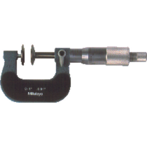 0-1″ Measuring Range-0.001″ Graduation - Ratchet Thimble - High Speed Steel Face - Disc Micrometer - Benchmark Tooling