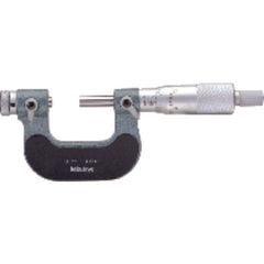 5″-6″ Measuring Range - Ratchet Thimble - High Speed Steel Face - Interchangeable Anvil Thread Micrometer - Benchmark Tooling