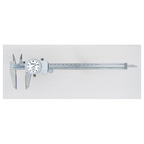 ‎0-6″ Range - Dial Caliper White Face - 0.001″ Graduation Carbide Jaw; ID; OD - Benchmark Tooling