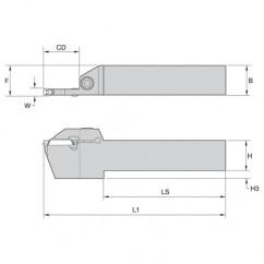 250214 WMT LH TOOLHOLDER 16 X 16 - Benchmark Tooling