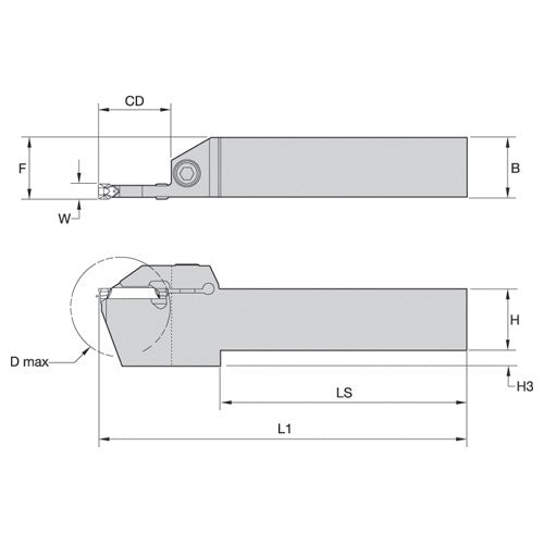 WMT RH Toolholder .750 x .750 Seat 3 - Exact Industrial Supply