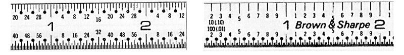 #599-323-1205 - 12'' Long - 5R Graduation - 1/2'' Wide - Chrome Finish Tempered Steel Flexible Rule - Benchmark Tooling