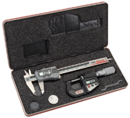 #S766AZ - Electroic Tool Set - Includes 0-6" Electronic Slide Caliper and 0-1" Electronic Outside Micrometer - Benchmark Tooling