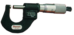 #T216XRL-1 - 0 - 1'' Measuring Range - .0001 Graduation - Ratchet Thimble - Carbide Face - Digital Outside Micrometer - Benchmark Tooling