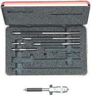 #124BZ - 2 - 12'' Measuring Range - .001 Graduation - Hardened & Ground Face - Inside Micrometer - Benchmark Tooling