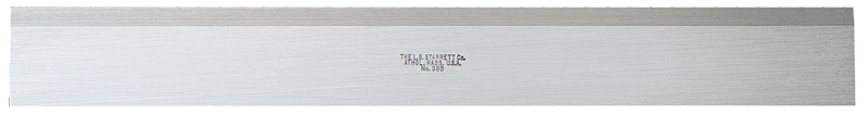 #380-24 - 24'' Long x 1-13/32'' Wide x 11/16'' Thick - Steel Straight Edge-No Bevel; No Graduations - Benchmark Tooling