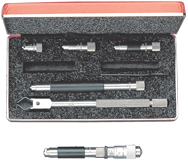 #823BZ - 1-1/2 - 12'' Measuring Range - .001 Graduation - Hardened & Ground Face - Tubular Inside Micrometer - Benchmark Tooling