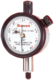 #81-111J - .025 Total Range - 0-50-0 Dial Reading - AGD 1 Dial Indicator - Benchmark Tooling