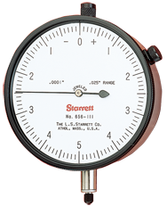 #656-441J - 1" Total Range - 0-100 Dial Reading - AGD 4 Dial Indicator - Benchmark Tooling