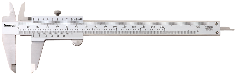 #125MEA-8/200 - 0 - 8 / 0 - 200mm Measuring Range (.002 /0.02mm Grad.) - Vernier Caliper - Benchmark Tooling