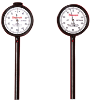 #650B5 - 0-50-0 Dial Reading - Back Plunger Dial Indicator w/ 3 Pts & Deep Hole Attachment - Benchmark Tooling