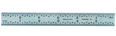 #C604RE-6 - 6" Long - 4R Graduation - 3/4'' Wide - Spring Tempered Chrome Scale - Benchmark Tooling