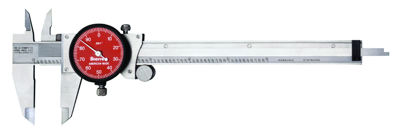 #R120A-6 - 0 - 6'' Measuring Range (.001 Grad.) - Dial Caliper - Benchmark Tooling