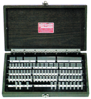 9 Piece - Grade 2+4 - Steel - Rectangular Gage Block Set in Case - Benchmark Tooling